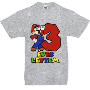 3 éves lettem Super Mario- Gyerek póló