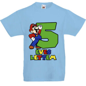 5 éves lettem Super Mario- Gyerek póló