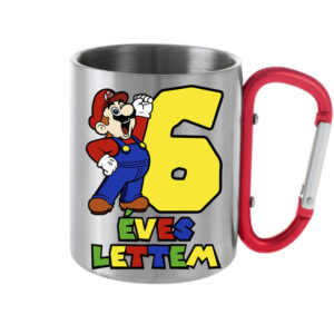 6 éves lettem Super Mario – Karabineres bögre