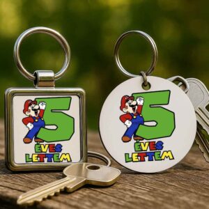 5 éves lettem Super Mario – Kulcstartó