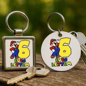 6 éves lettem Super Mario – Kulcstartó