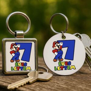 7 éves lettem Super Mario – Kulcstartó