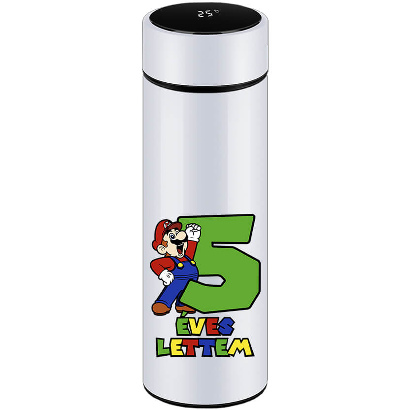 Okos kulacs 5 éves lettem Super Mario fehér