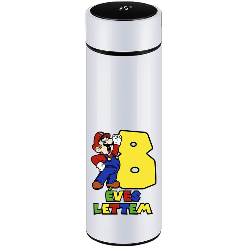 Okos kulacs 8 éves lettem Super Mario fehér