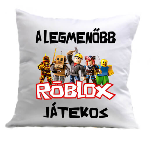 Párna A legmenőbb Roblox játékos fehér