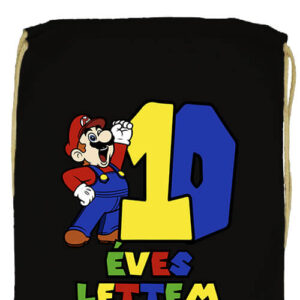 10 éves lettem Super Mario- Prémium tornazsák