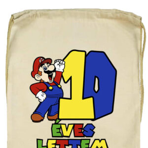 10 éves lettem Super Mario- Basic tornazsák