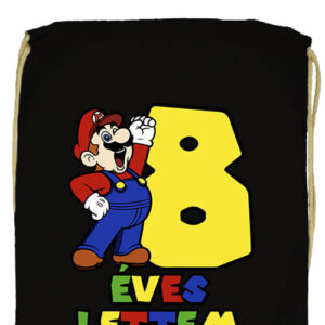 8 éves lettem Super Mario- Prémium tornazsák