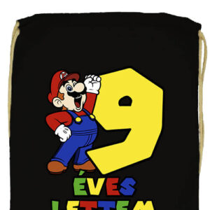 9 éves lettem Super Mario- Prémium tornazsák