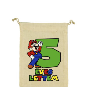 5 éves lettem Super Mario – Vászonzacskó