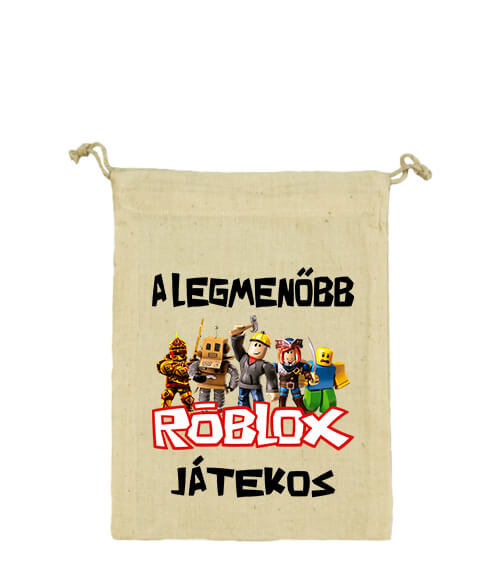 Vászonzacskó A legmenőbb Roblox játékos natúr