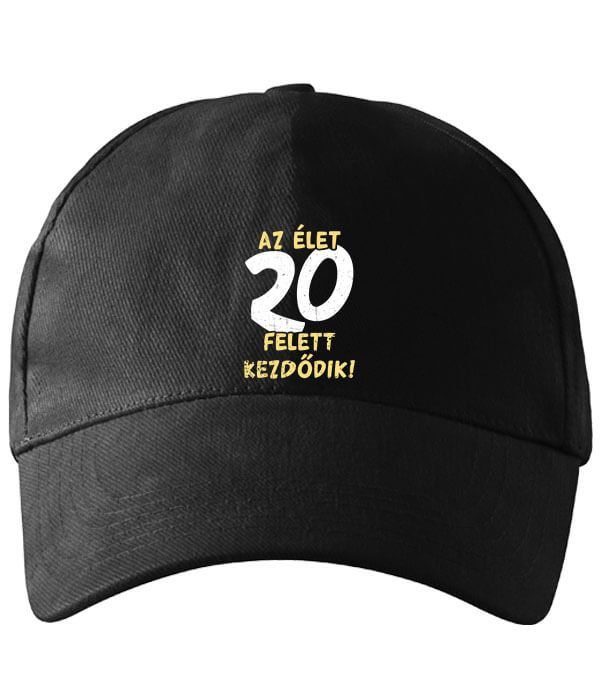 Baseball sapka Az élet 20 felett fekete