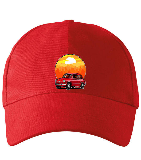 Baseball sapka Fiat 500 Topolino piros