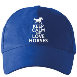 Keep calm and love horses lovas – Baseball sapka