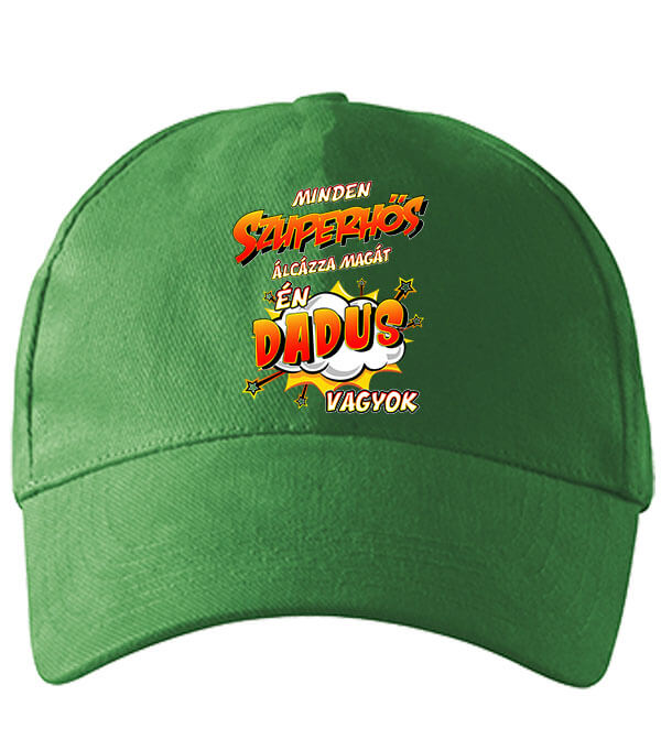 Baseball sapka Szuperhős dadus élénkzöld