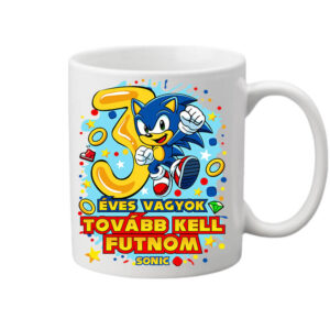 Sonic 3 éves születésnap – Bögre