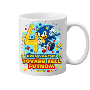 Sonic 4 éves születésnap – Bögre