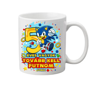 Sonic 5 éves születésnap – Bögre