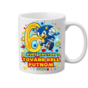 Sonic 6 éves születésnap – Bögre