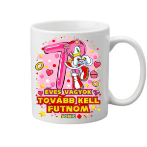 Sonic Amy 7 éves születésnap – Bögre