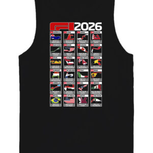Forma 1 2026 versenynaptár – Férfi ujjatlan póló