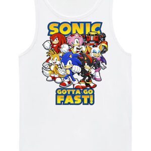 Sonic gotta go fast – Férfi ujjatlan póló