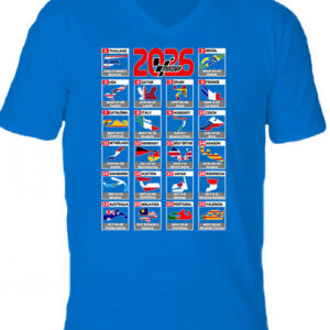 MotoGP 2026 versenynaptár – Férfi V nyakú póló