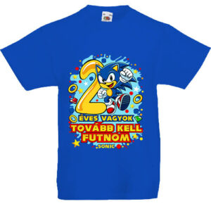 Sonic 2 éves születésnap- Gyerek póló