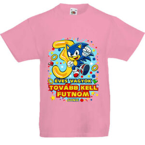 Sonic 3 éves születésnap- Gyerek póló