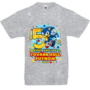 Sonic 5 éves születésnap- Gyerek póló