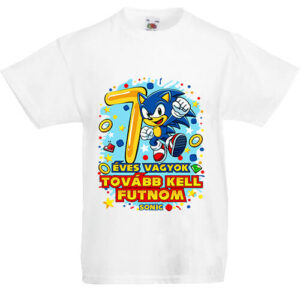 Sonic 7 éves születésnap- Gyerek póló