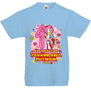 Sonic Amy 1 éves születésnap- Gyerek póló