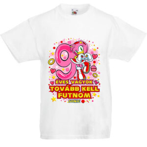 Sonic Amy 9 éves születésnap- Gyerek póló