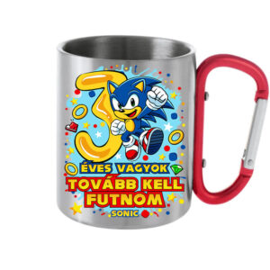Sonic 3 éves születésnap – Karabineres bögre