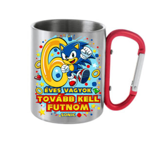 Sonic 6 éves születésnap – Karabineres bögre