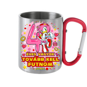 Sonic Amy 4 éves születésnap – Karabineres bögre