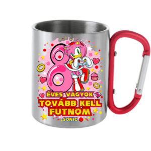 Sonic Amy 8 éves születésnap – Karabineres bögre