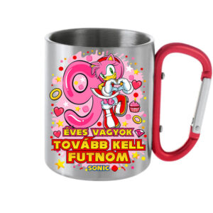 Sonic Amy 9 éves születésnap – Karabineres bögre