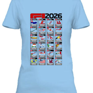 Forma 1 2026 versenynaptár – Női póló