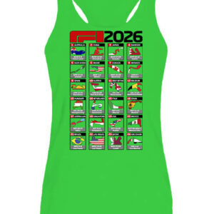 Forma 1 2026 versenynaptár – Női ujjatlan póló