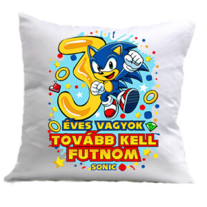 Sonic 3 éves születésnap – Párna