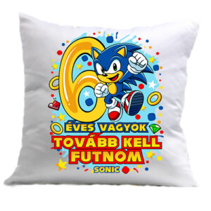 Sonic 6 éves születésnap – Párna
