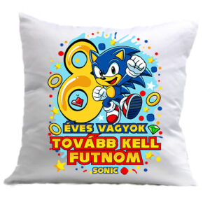 Sonic 8 éves születésnap – Párna