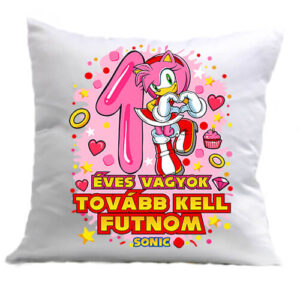 Sonic Amy 1 éves születésnap – Párna