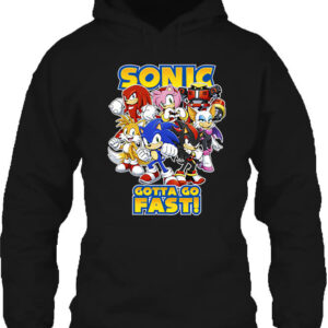 Sonic gotta go fast – Unisex kapucnis pulóver