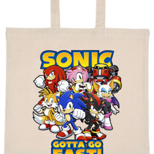 Sonic gotta go fast – hosszú vagy rövid fülű vászontáska