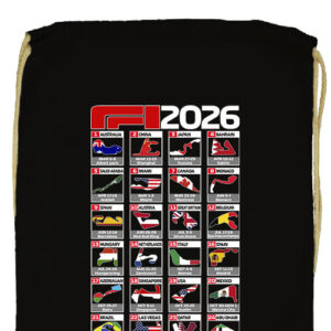 Forma 1 2026 versenynaptár- Basic tornazsák