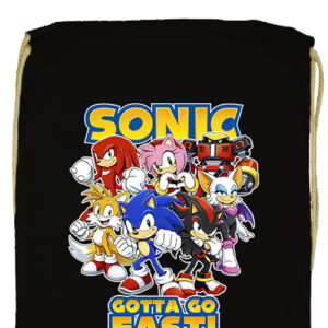 Sonic gotta go fast- Prémium tornazsák