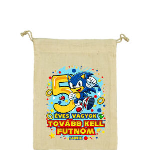 Sonic 5 éves születésnap – Vászonzacskó