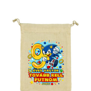 Sonic 9 éves születésnap – Vászonzacskó
